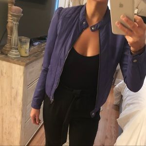 Purple Moto Jacket